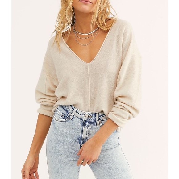 Free People Sweaters - Free People Solitaire Cashmere V Cropped Sweater